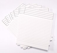 Secol Index Cards for Double Pockets % 